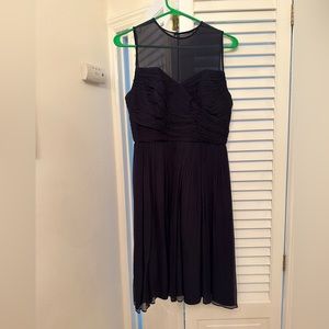 Navy crepe dress - J. Crew Bridesmaid dress